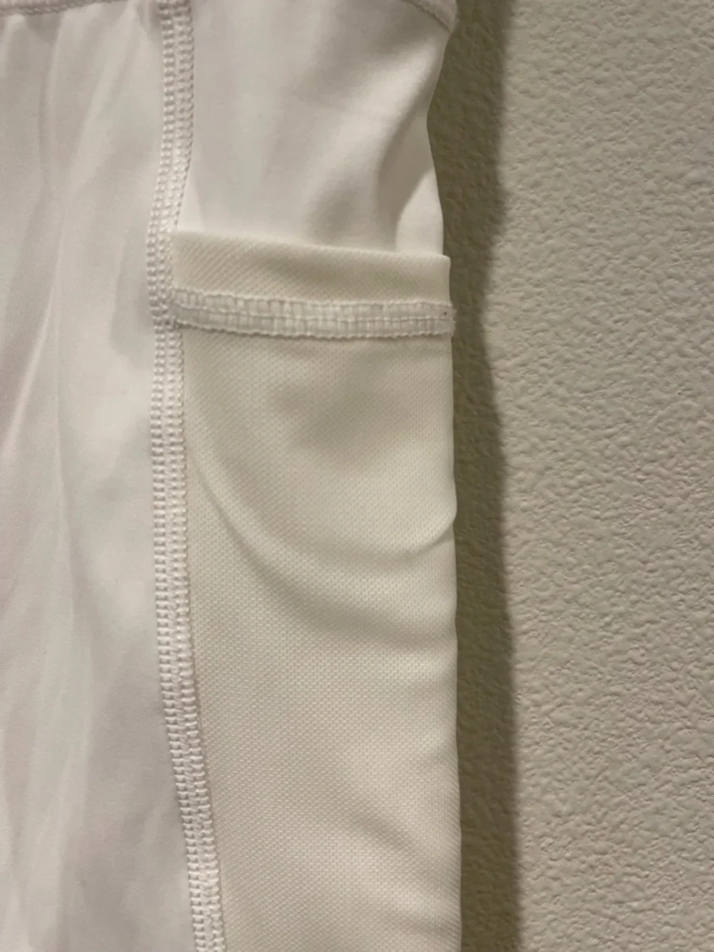 aerie High-Rise White/cream Bike Shorts with Side Pockets. Sz S - Picture 5 of 6